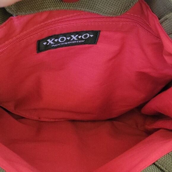 XOXO Army Green Military Nylon Unisex Double Handle Tote Shoulder Bag - Picture 2 of 9